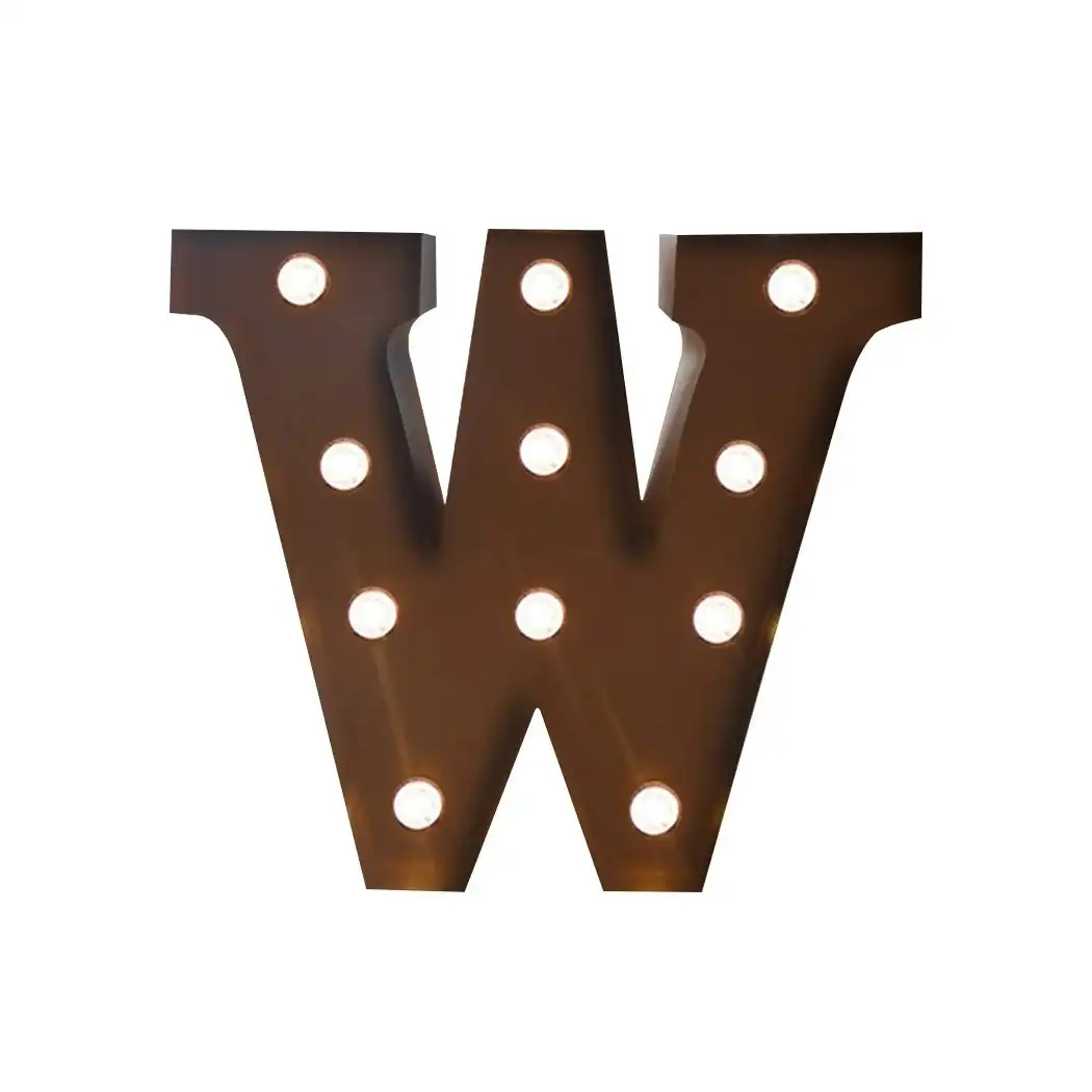 Traderight Group  LED Metal Letter Lights Free Standing Hanging Marquee Event Party D?cor Letter W