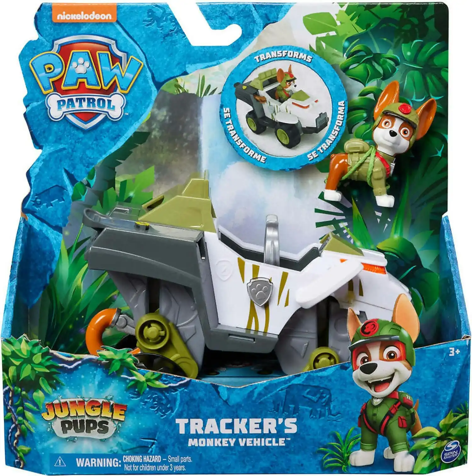 Paw Patrol - Jungle Pups Tractor's Monkey Vehicle - Spin Master
