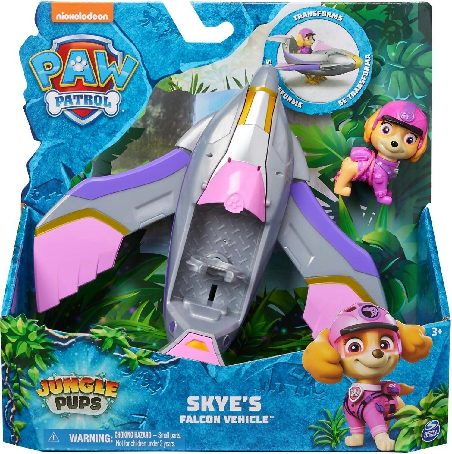 Paw Patrol - Jungle Pups Skye Falcon Vehicle - Spin Master