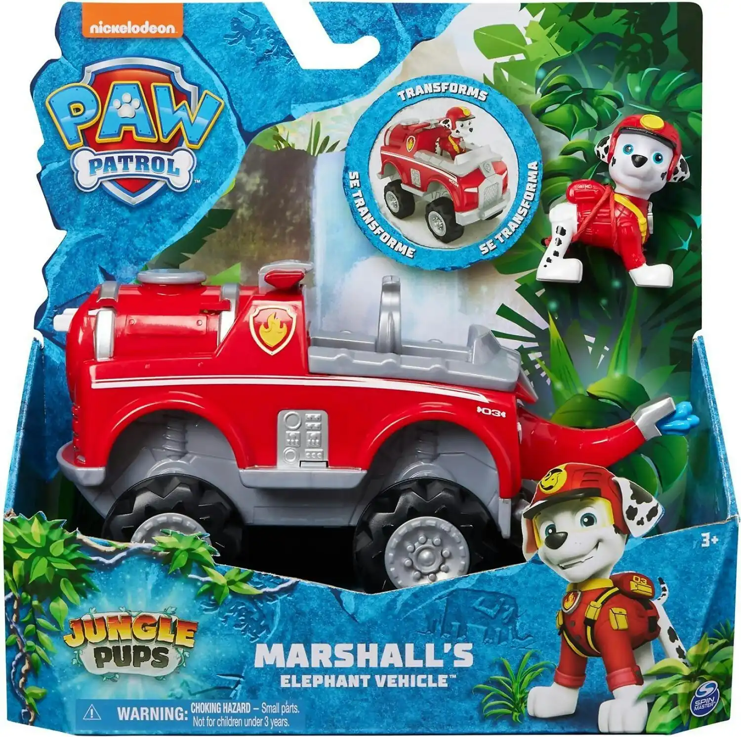 Paw Patrol - Jungle Pups Marshall's Elephant Vehicle - Spin Master