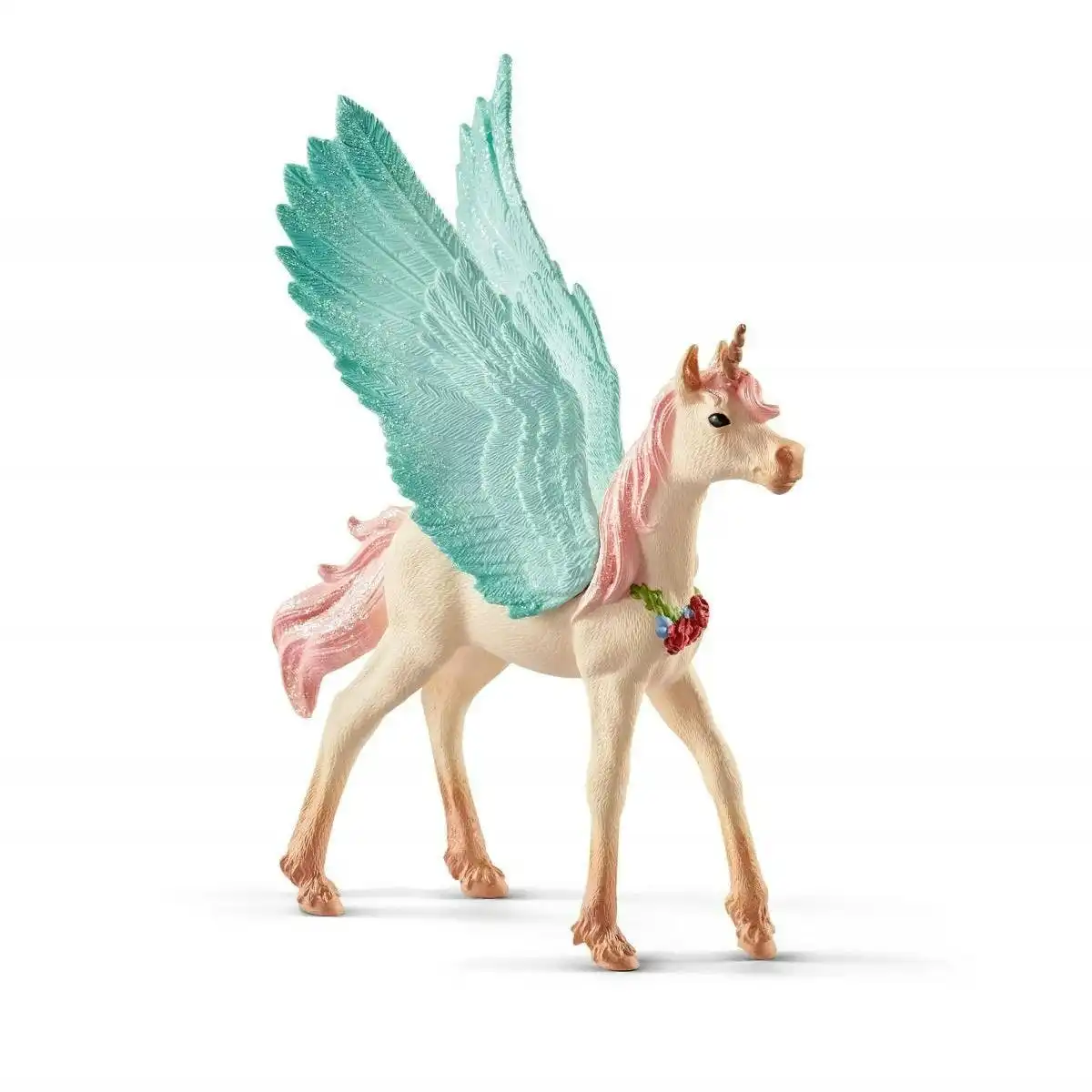 Schleich - Decorated Unicorn Pegasus Foal  Bayala Magical Fantasy Figurine