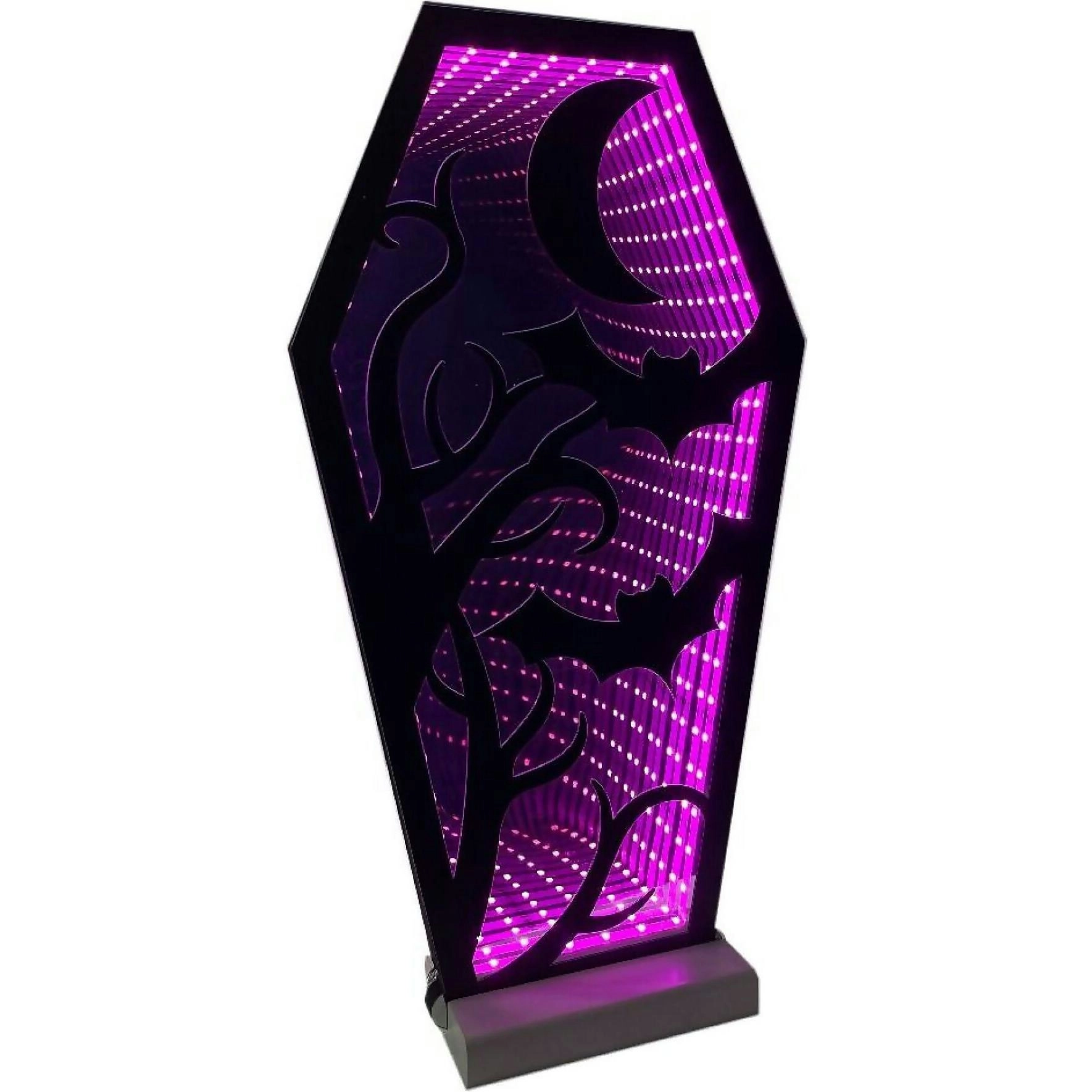 Cotton Candy - Halloween Coffin Infinity Led Mirror Light Display 40cm