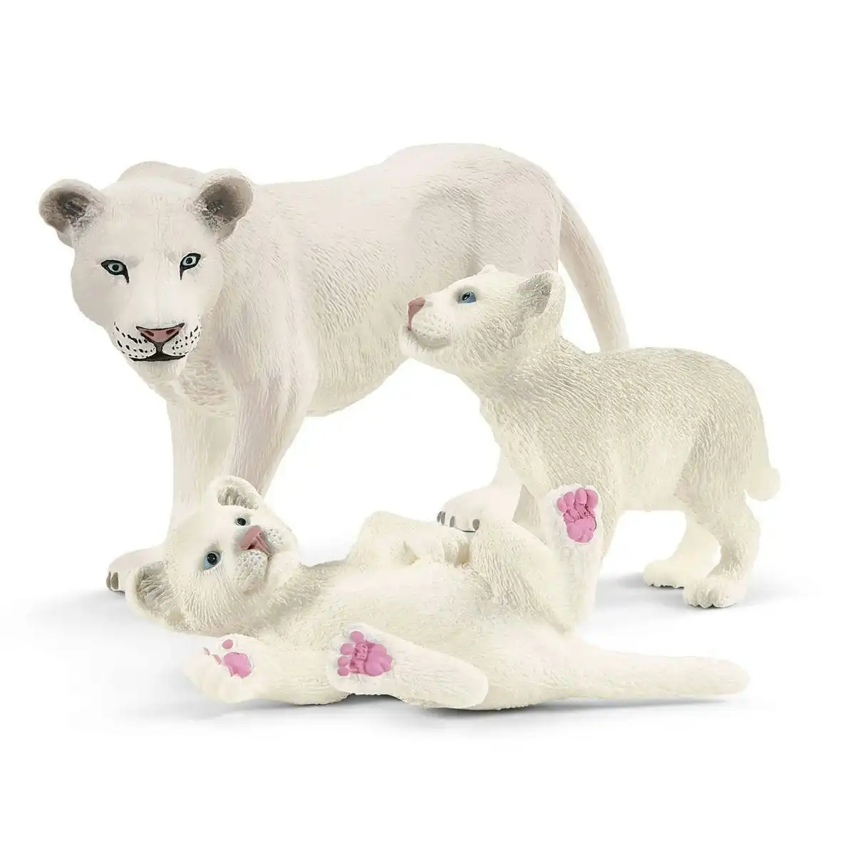 Schleich - Lion Mother With Cubs   Wildlife Animal Figurine