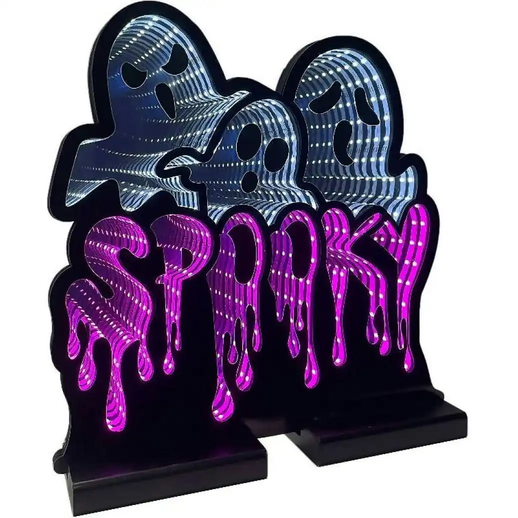 Cotton Candy - Halloween Spooky Infinity Led Mirror Light Display 40cm