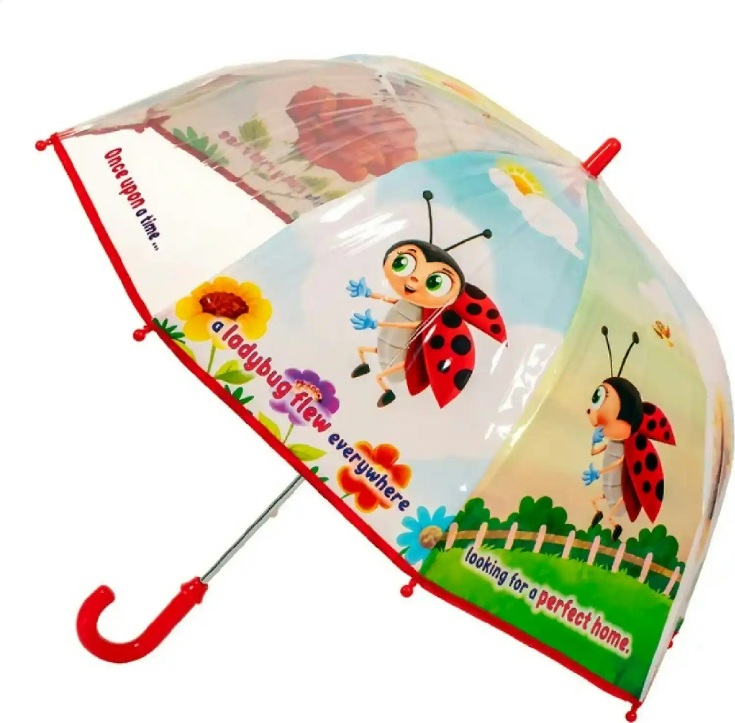 Fun Brellerz - Ladybug Once Upon A Time Kids Dome Umbrella