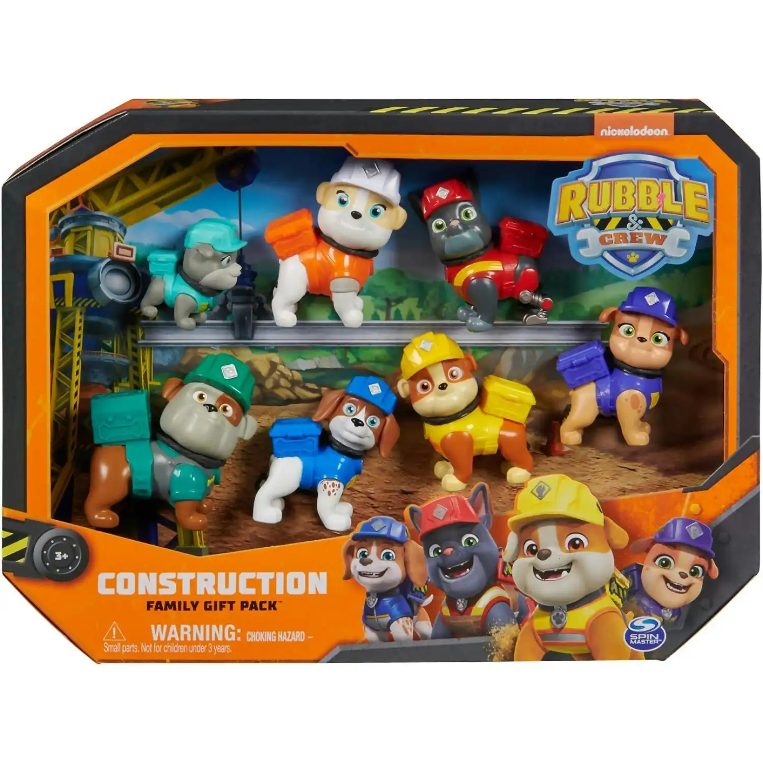 Paw Patrol - Rubble & Crew Toy Figures Gift Pack With 7 Collectible Action Figures - Spin Master