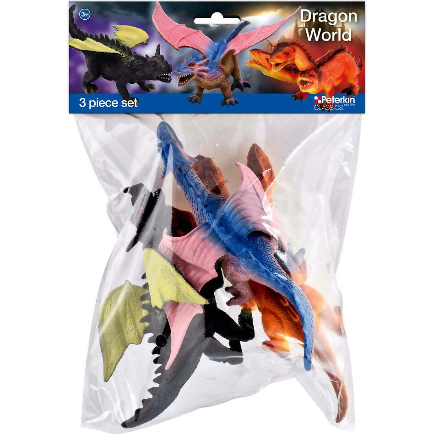 Peterkin - Classics Dragon World 3 Piece Figure Set