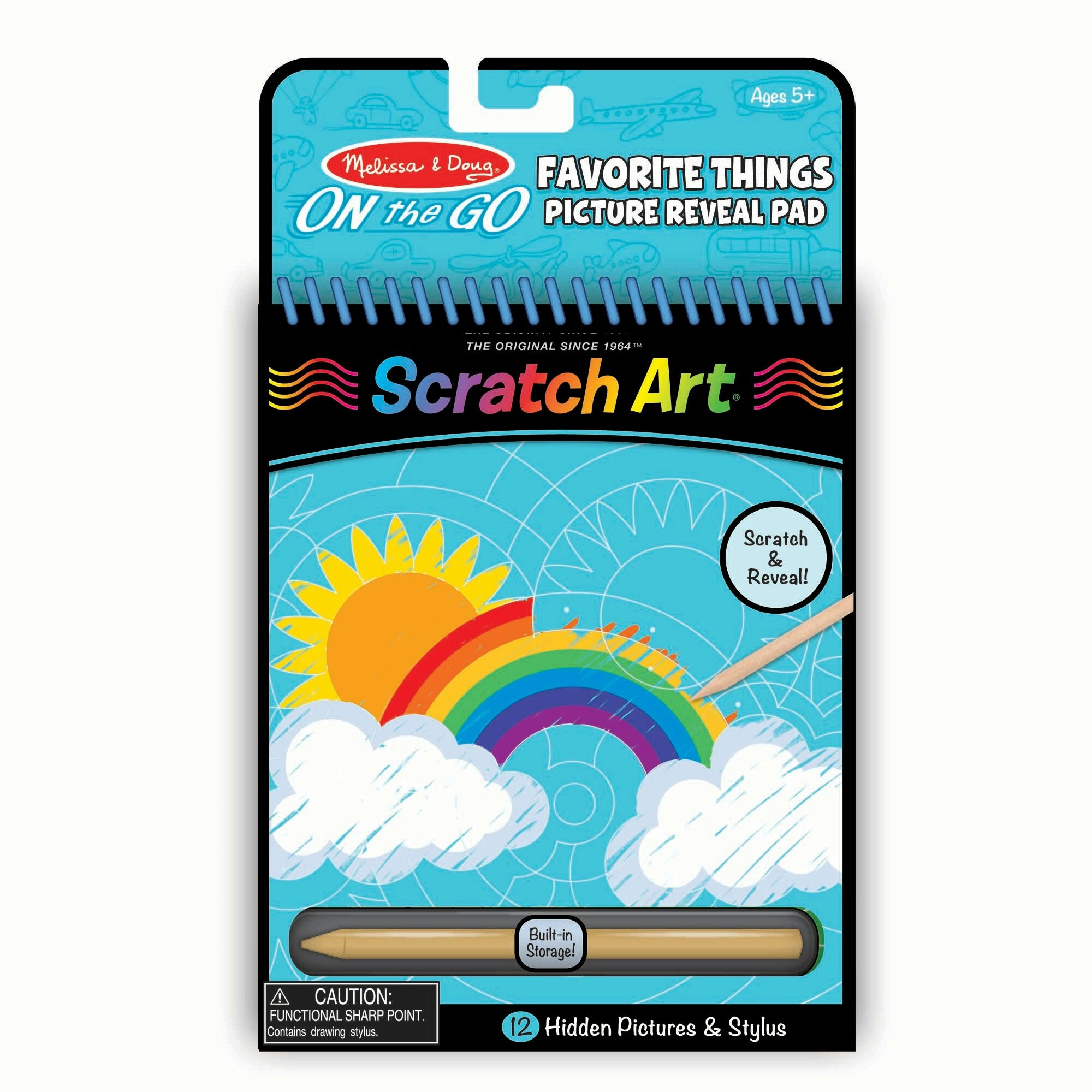 Melissa & Doug - On The Go Scratch Art: Hidden Picture Pad - Favorite Things