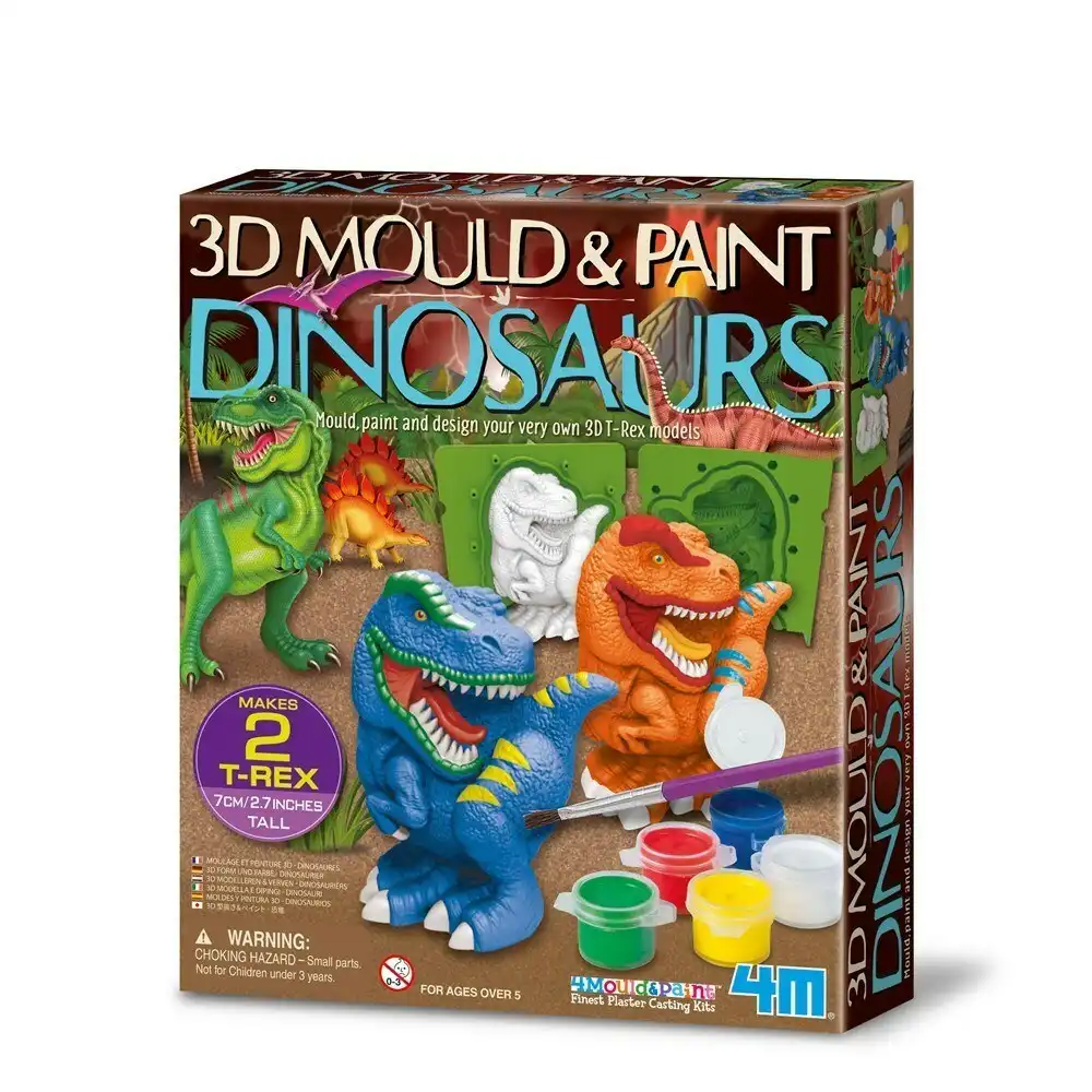 4m - Mould & Paint - 3d Dinosaurs - Johnco