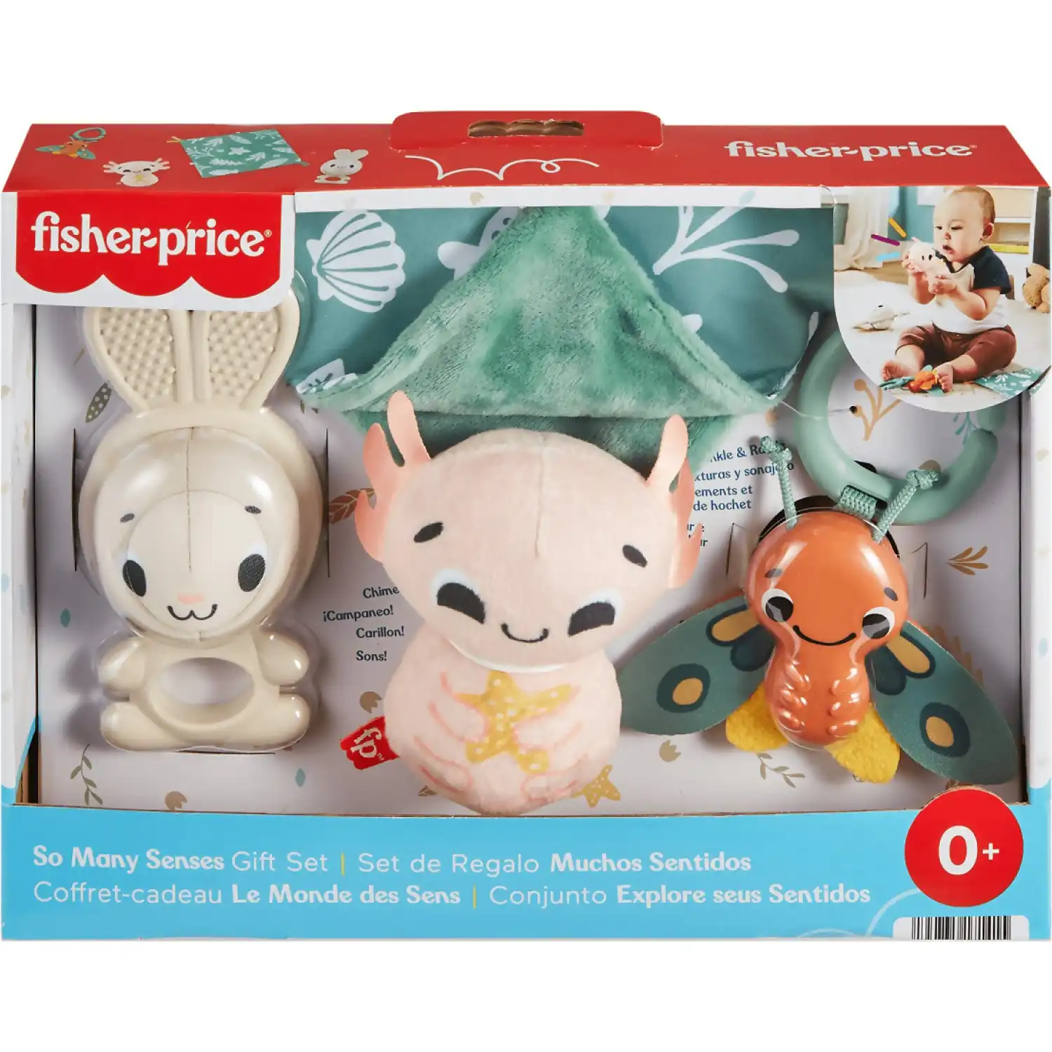 Fisher-price - So Many Senses Gift Set 4 Baby Sensory Toys