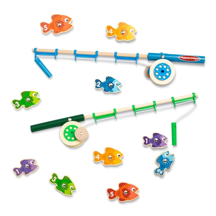 Melissa & Doug - Catch & Count Magnetic Fishing Rod Set