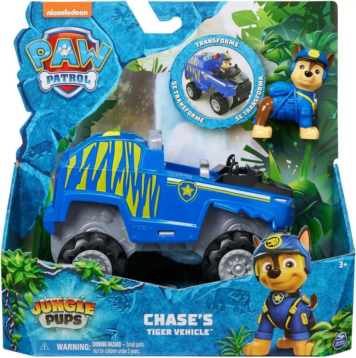 Paw Patrol - Jungle Pups Chase's Tiger Vehicle - Spin Master