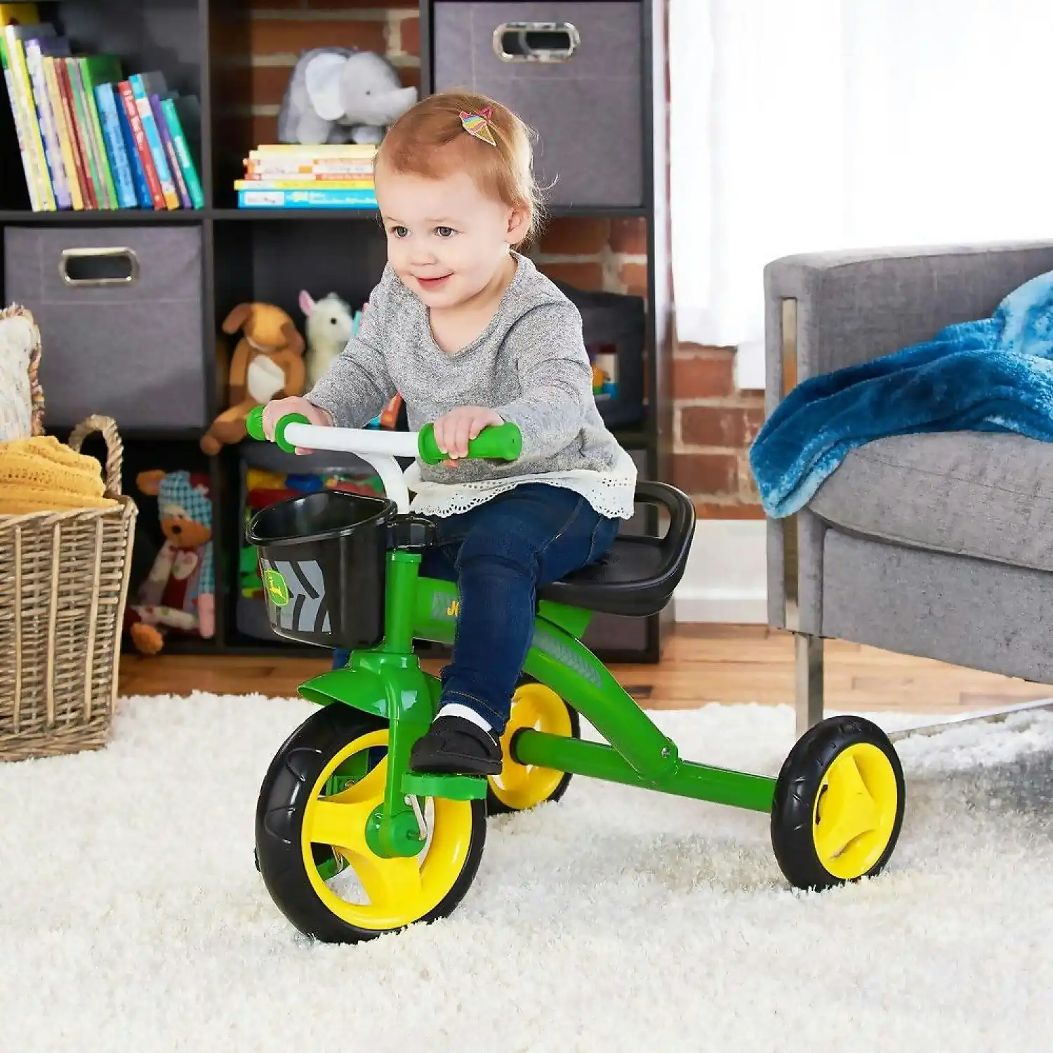 John Deere - Steel Tricycle Green - Tomy