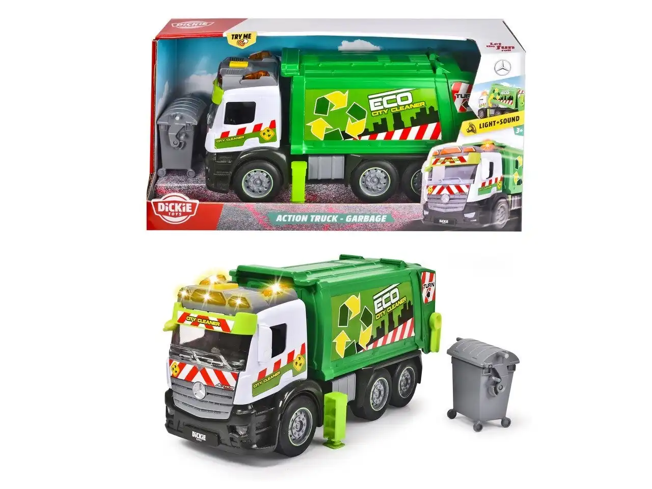Dickie Toys - Garbage Truck Lights & Sound 26cm