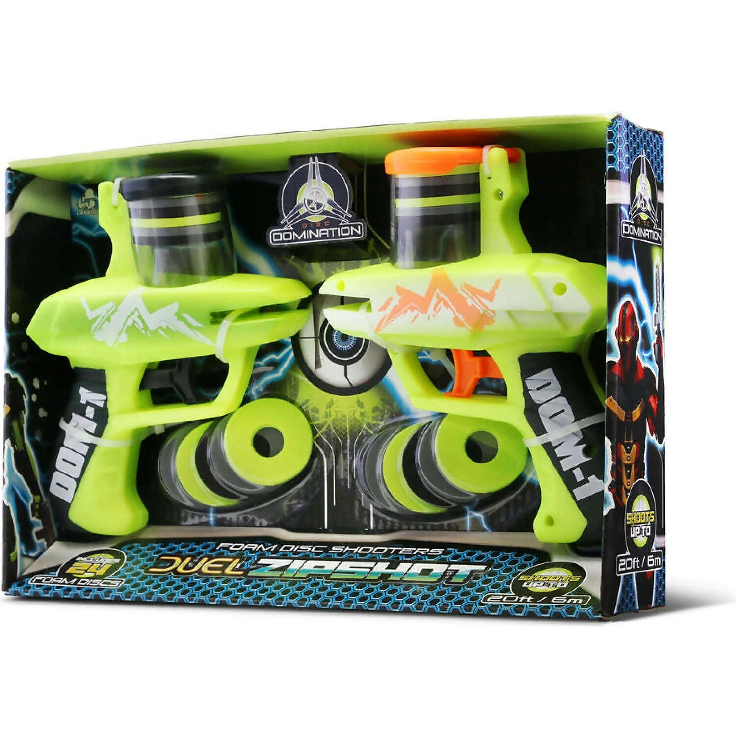 Lanard - Duel Zipshot Foam Disc Shooters