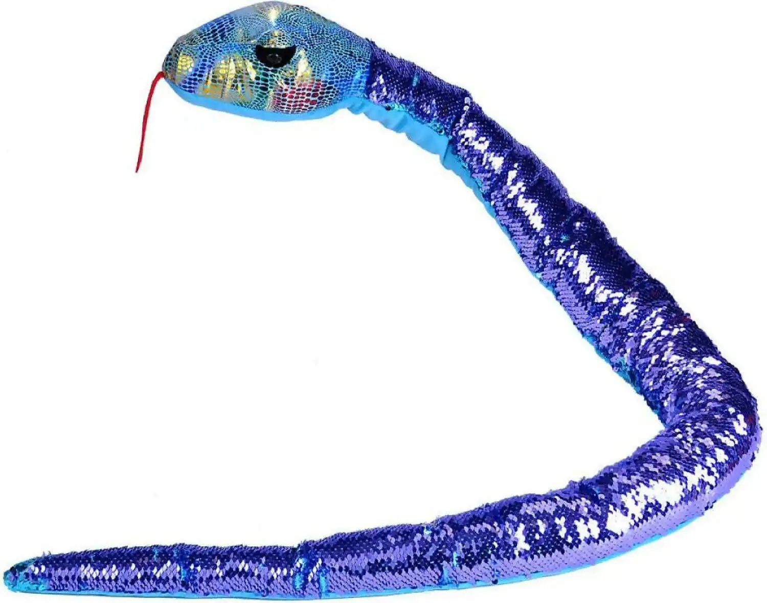 Wild Republic - Plush Snakesss Sequin Teal Purple 54-inch