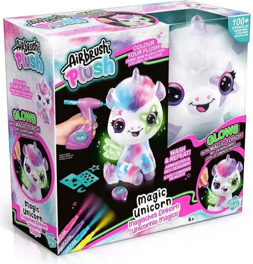 Airbrush - Plush Magic Unicorn Glow In The Dark