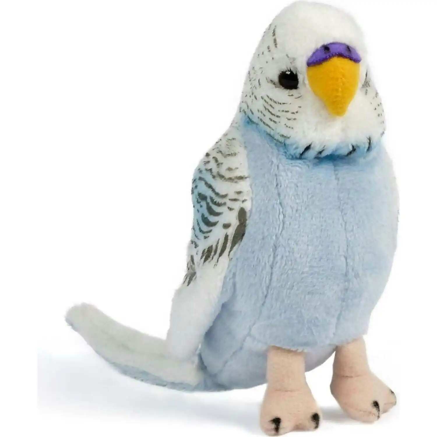 Living Nature - Blue Budgerigar With Sound 11cm Plush