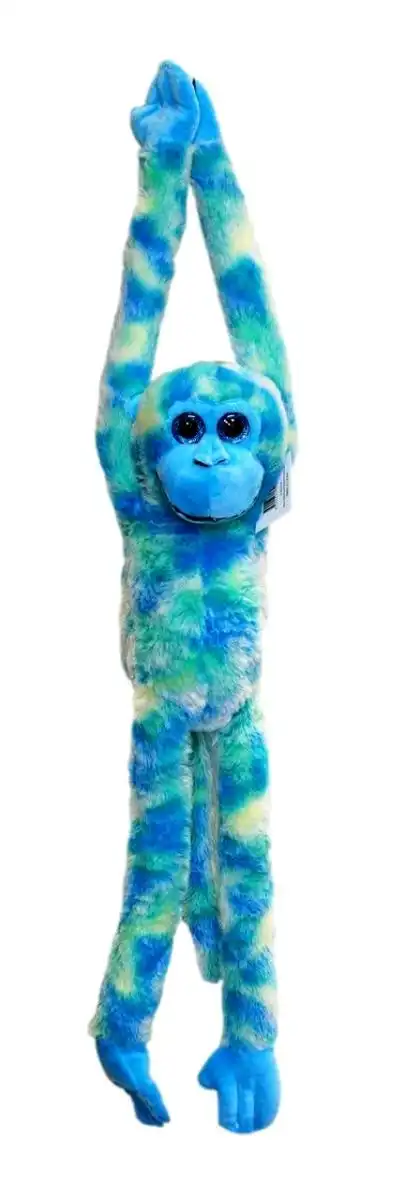 Cotton Candy - Plush Cuddles Hang Monkey Green Multicolor