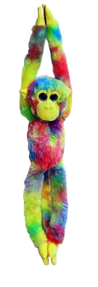 Cotton Candy - Plush Matilda Rainbow Hanging Monkey