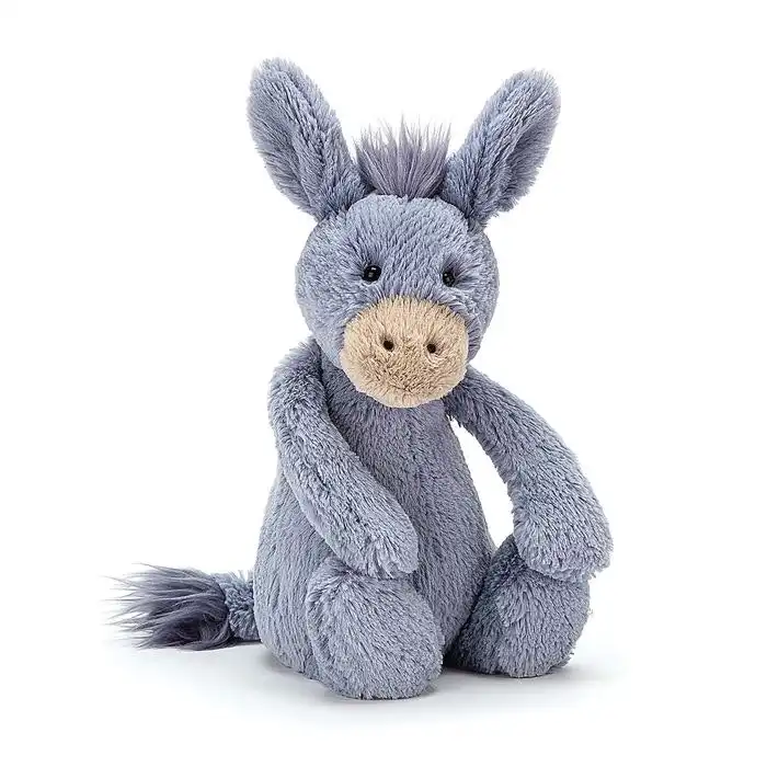 Jellycat Bashful Donkey Medium Blue 31x12x15cm