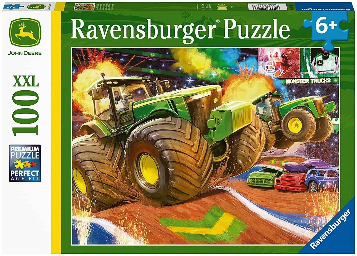 Ravensburger - John Deere Big Wheels 100 Pieces Jigsaw Puzzle