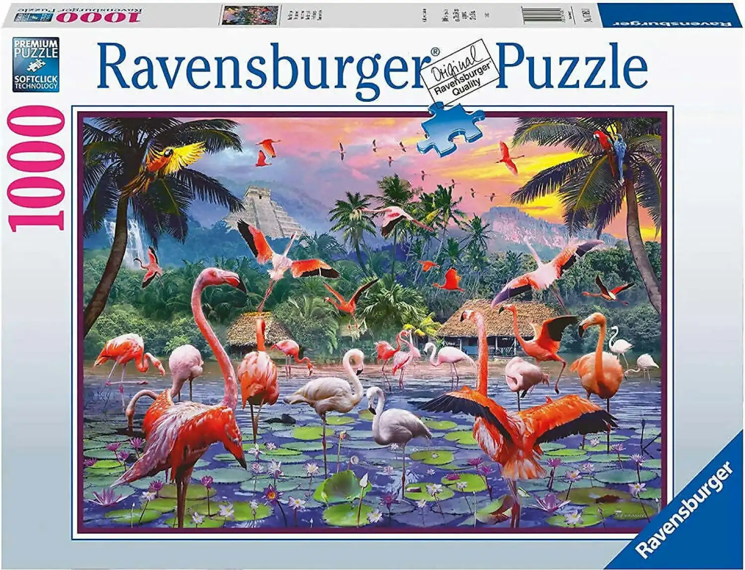 Ravensburger - Pink Flamingos Jigsaw Puzzle 1000 Pieces