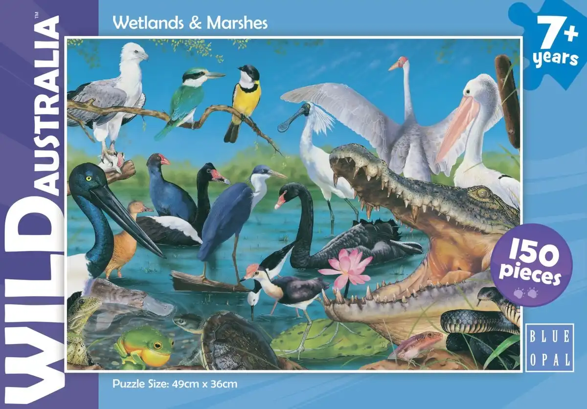 Blue Opal - Wild Australia Wetlands &Amp; Marshes Jigsaw Puzzle 150 Pieces