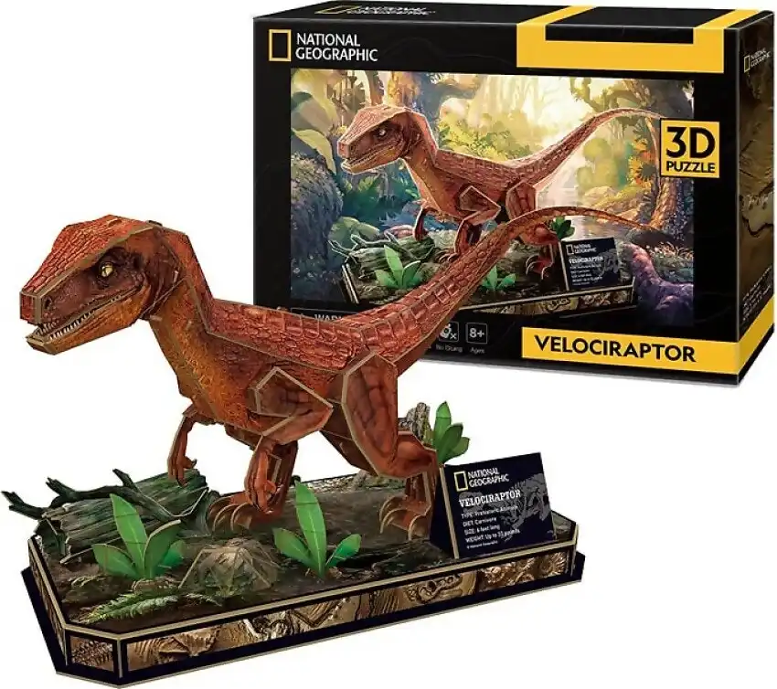 U Games - National Geographic Velociraptor Paper Model 3d 63pcs