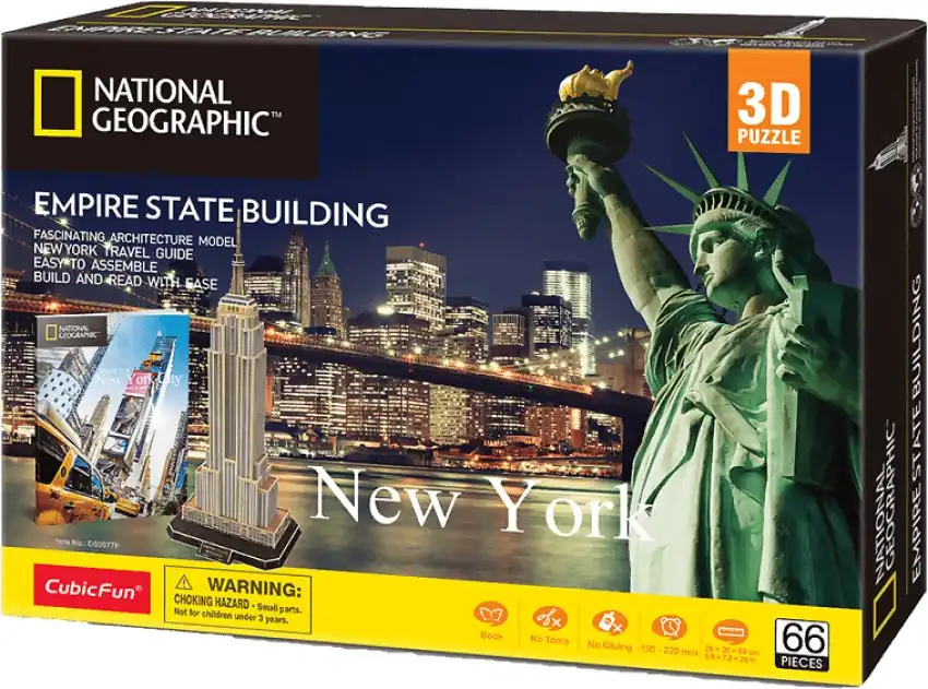 U Games - National Geographic New York – Empire State Building 3d Puzzle 66pc