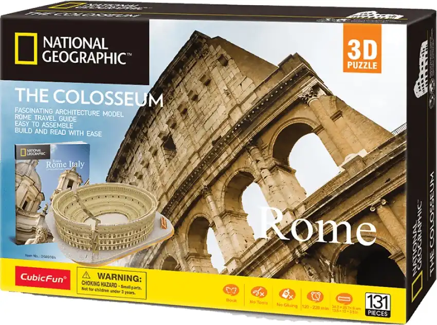 U Games - National Geographic Rome – The Colosseum 3D Puzzle 131pc