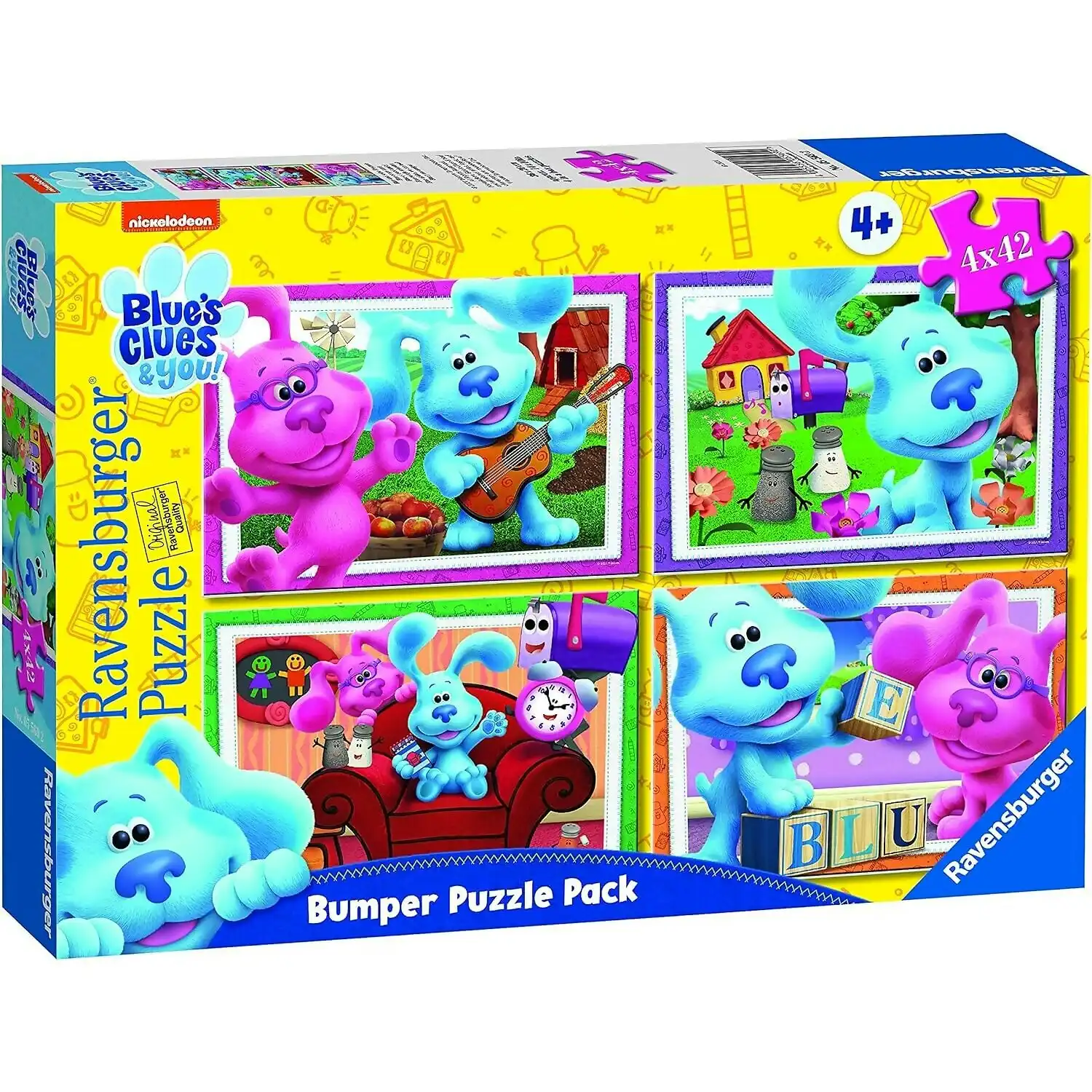 Ravensburger - Blues Clues Bumper Pack Jigsaw Puzzle 4 x 42pc