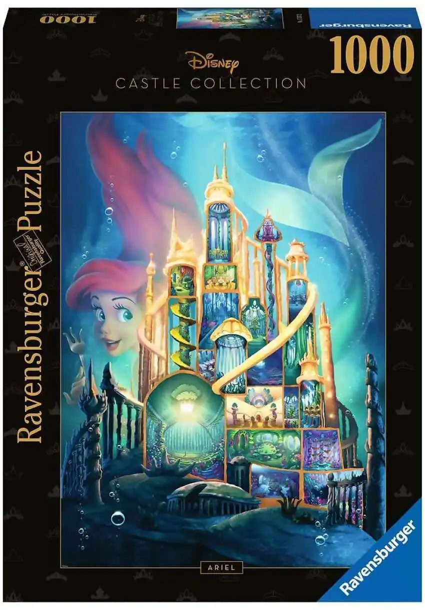 Ravensburger - Disney Castles Ariel Jigsaw Puzzle 1000 Pieces