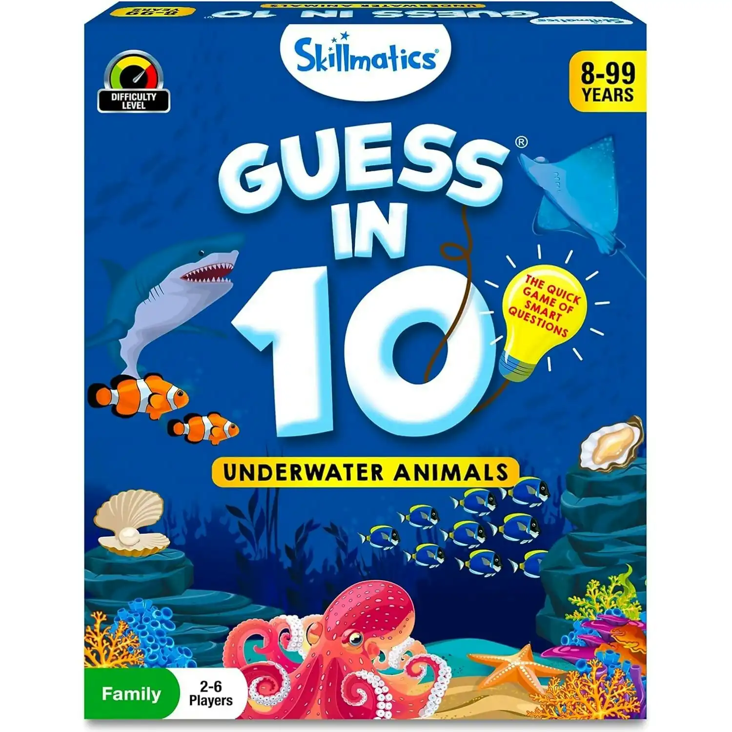Skillmatics - Guess In 10 Underwater Animals Card game