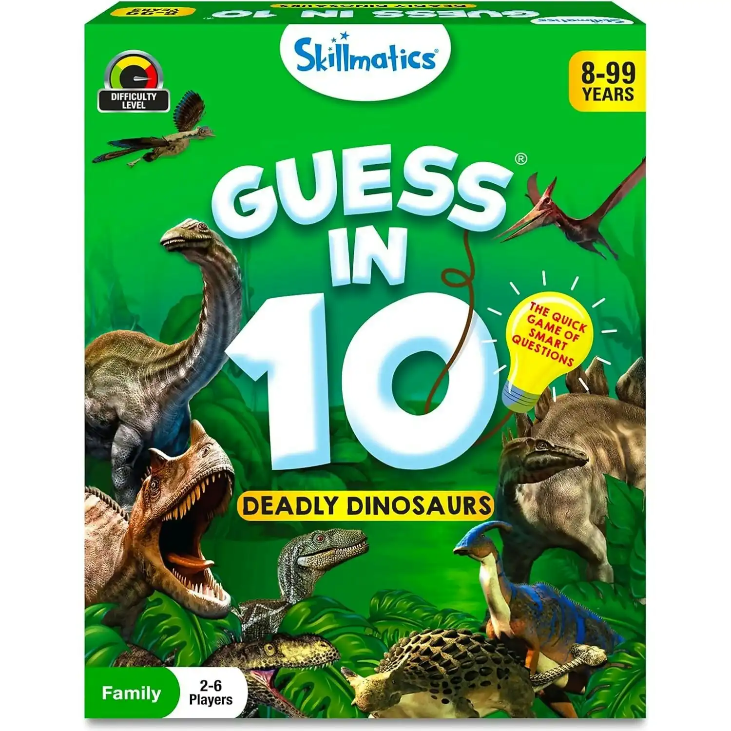 Skillmatics - Guess In 10 Deadly Dinosaurs Card Game