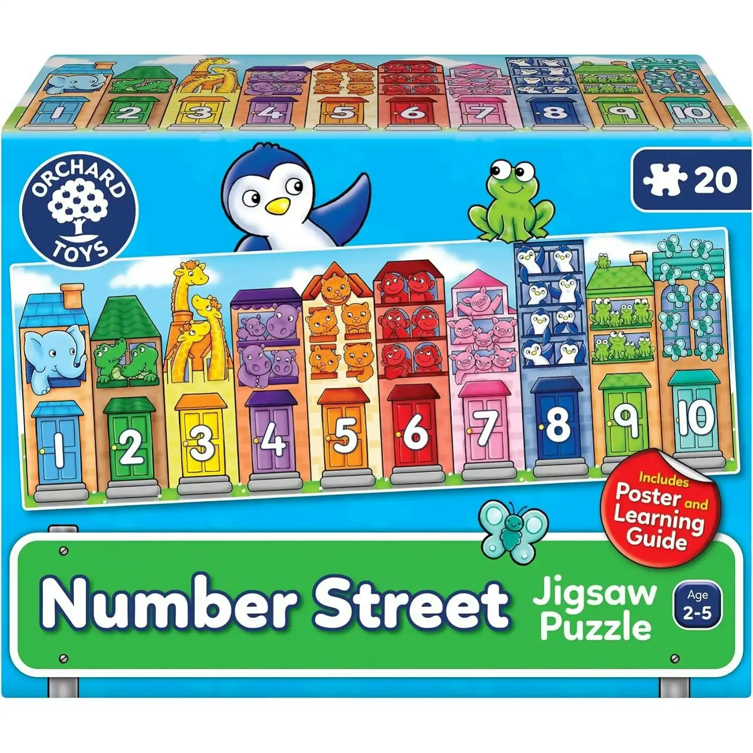 Orchard Toys - Number Street Jigsaw Puzzle 20 Pieces