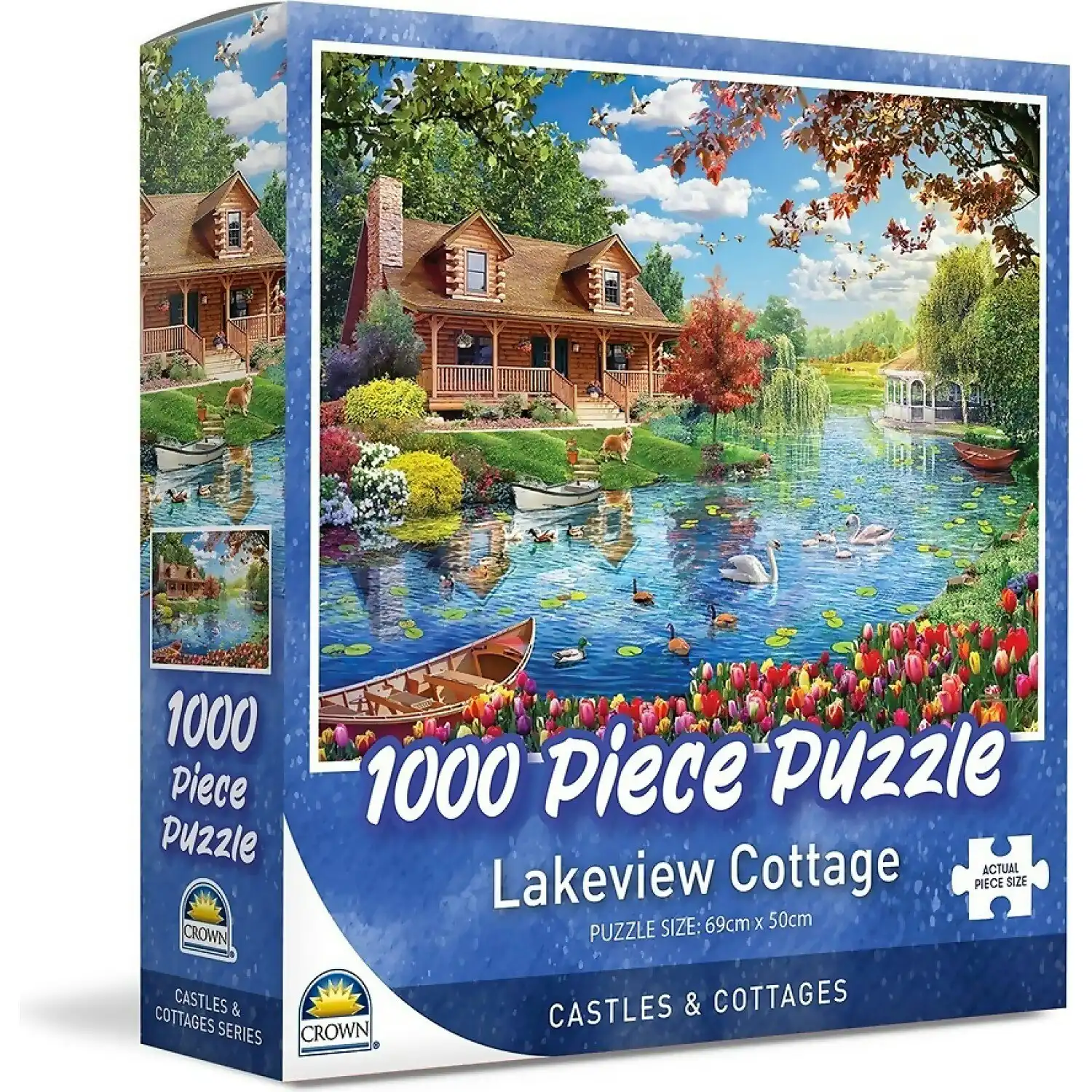 Crown - Lakeview Cottage Jigsaw Puzzle 1000pc