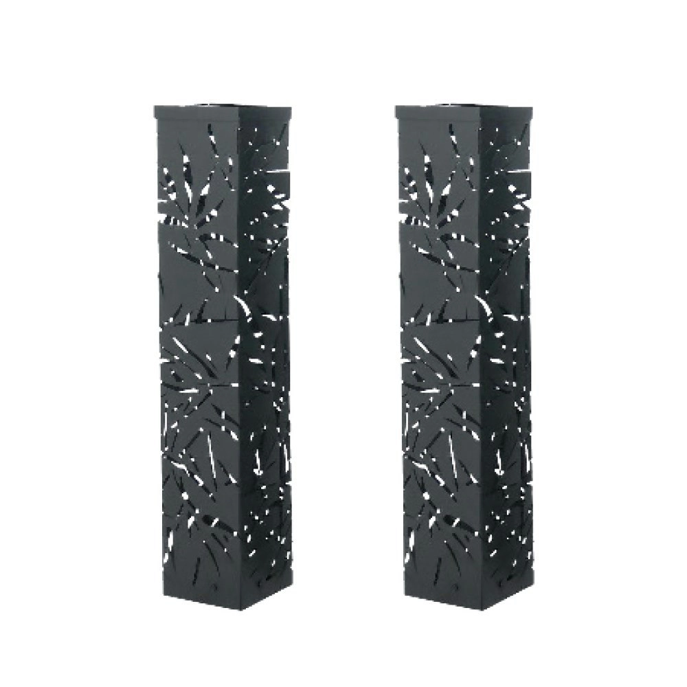 Black Jungle Steel Solar Towers 2 Pack - Large