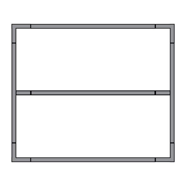 Quick Frame 2.5m W x 1.8m H Fence Panel