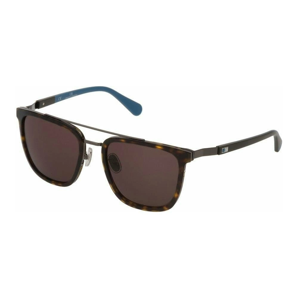 Carolina Herrera Sunglasses Carolina Herrera Men's Square Havana She843-550722   55 Mm Shades