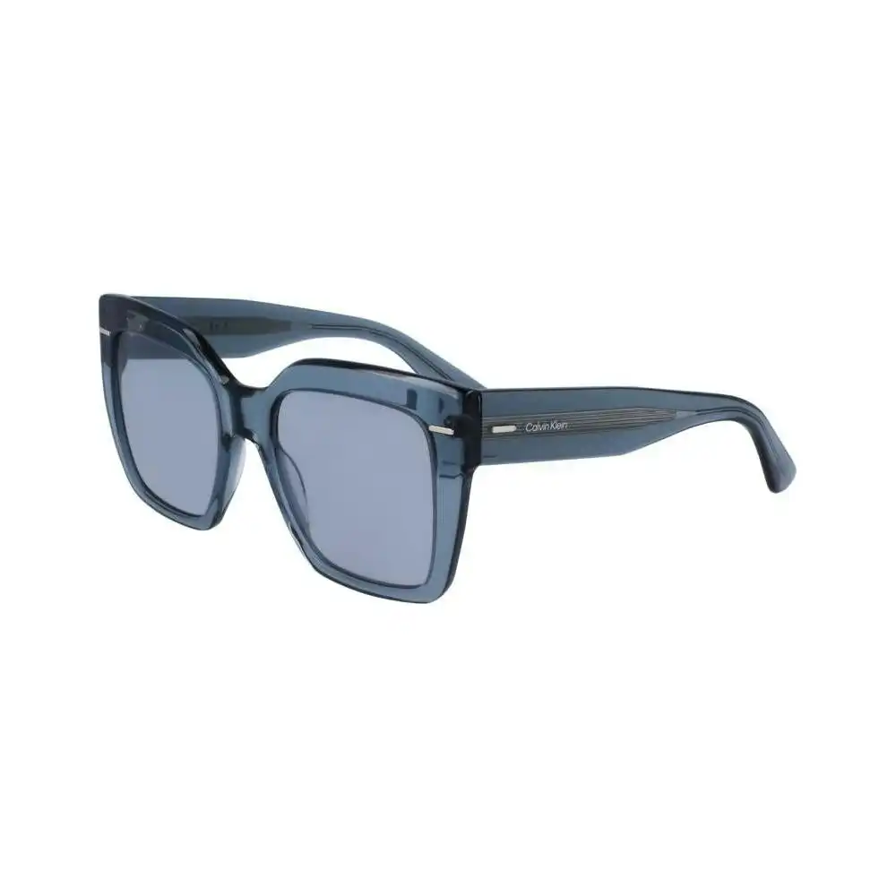 Calvin Klein Sunglasses Calvin Klein Ck23508s Square Womens Sunglasses With Blue Lenses And Frame