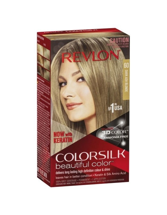 Revlon ColorSilk Permanent Haircolor 60 Dark Ash Blonde