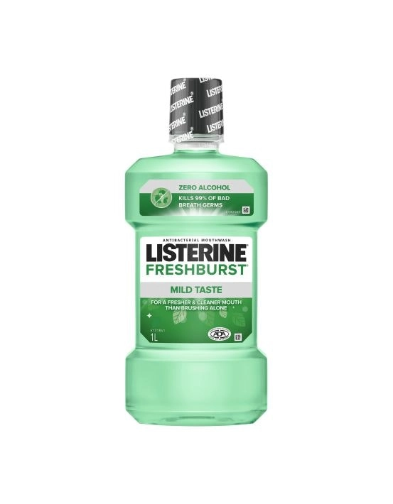 Listerine Mouthwash Freshburst Zero 1 Litre