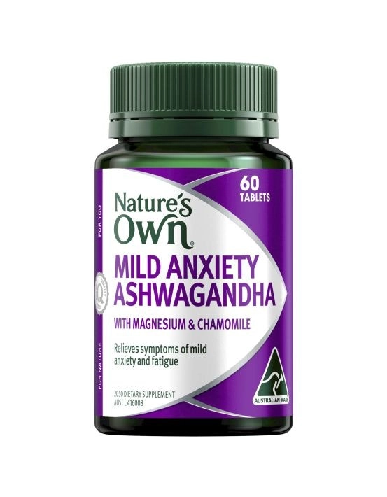 Nature's Own Mild Anxiety Ashwagandha 60 Tablets