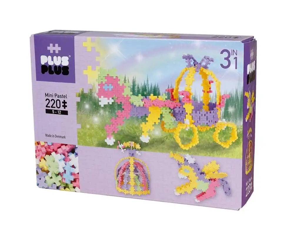 Plus-Plus - Pastel - 3 in 1 - Fairy Tale - 220 pcs