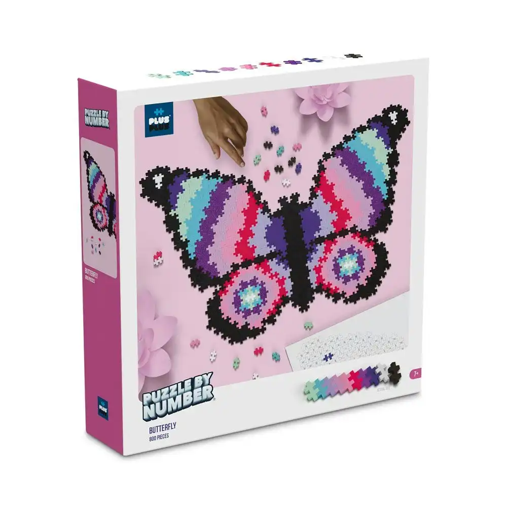 Plus-Plus - Puzzle by Number - Butterfly 800pcs