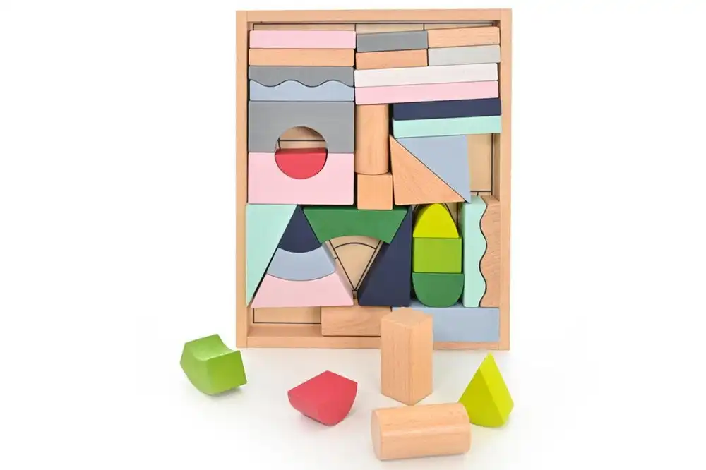 EverEarth - Wooden Block set in Wooden Box