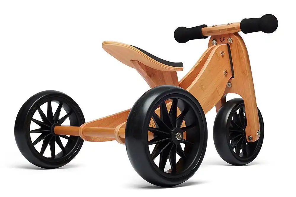 Kinderfeets - 2-in-1 Tiny Tot Balance Bike - Bamboo