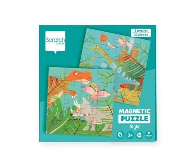 Scratch Europe - Puzzle - Magnetic Puzzle Book To Go - Dinosaurs