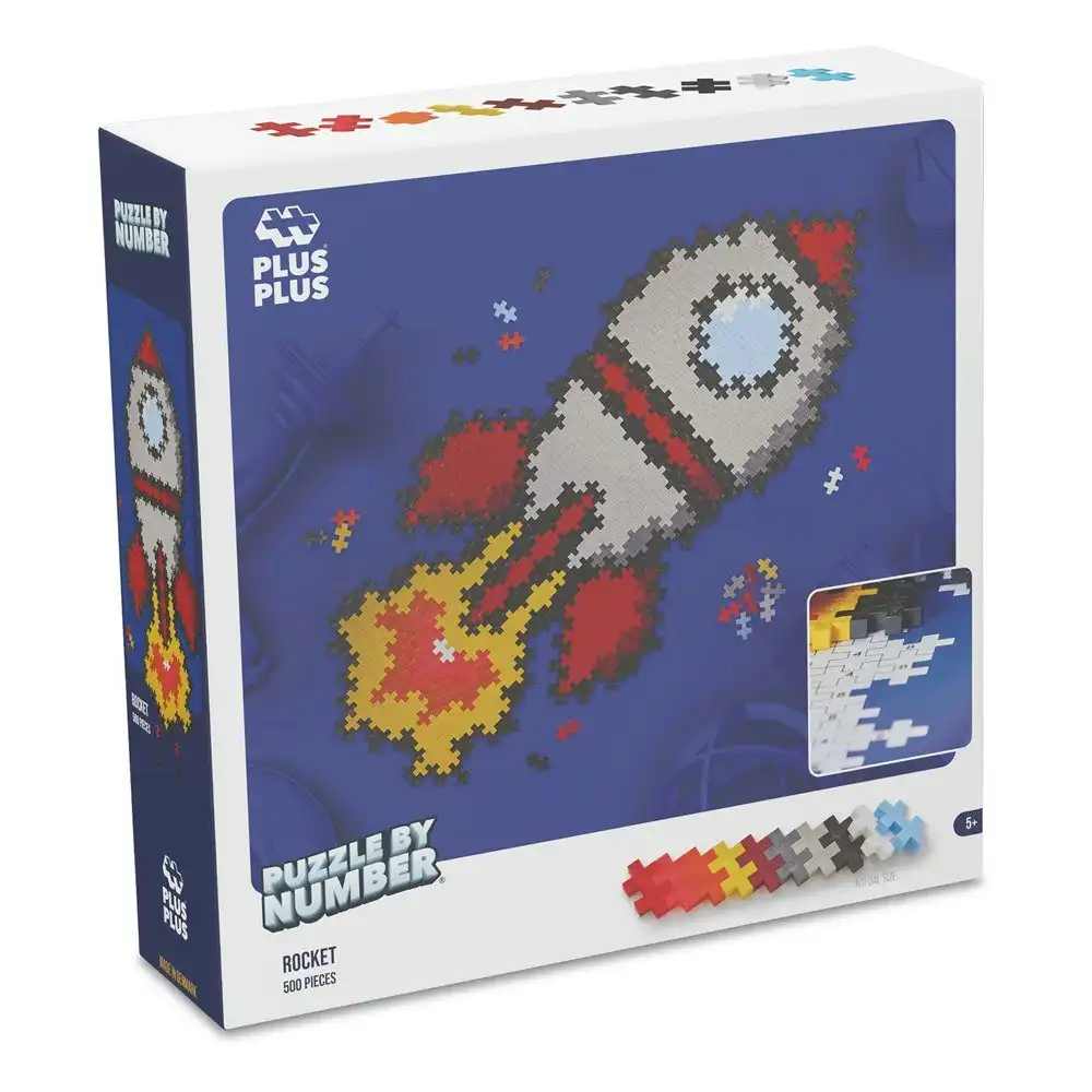 Plus-Plus - Puzzle by Number - Rocket 500pcs